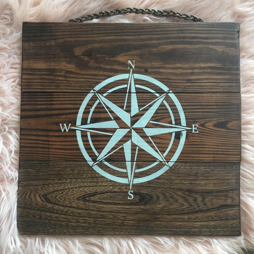 Compass wall plaque